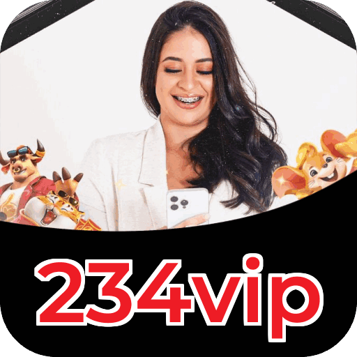 Interface do aplicativo 234vip mostrando jogos disponíveis no iOS e Android